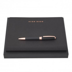 HUGO BOSS Set Essential Rosegold (kugelschreiber & A5 schreibmappe)