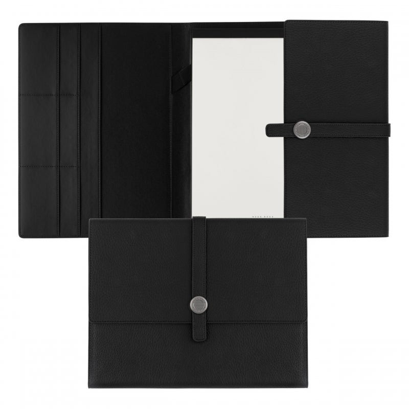 HUGO BOSS A4 Schreibmappe Executive Schwarz