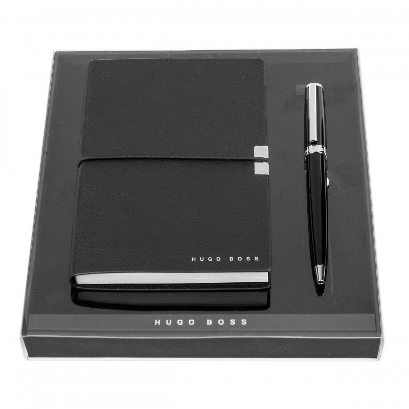 HUGO BOSS Set  (Notizblock A6 & Kugelschreiber)