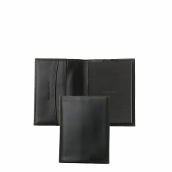 HUGO BOSS Kartenetui Essential Schwarz mit Notizblock