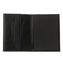 HUGO BOSS Kartenetui Essential Schwarz mit Notizblock