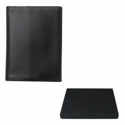 HUGO BOSS Kartenetui Essential Schwarz mit Notizblock