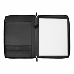 HUGO BOSS Konferenzmappe Herringbone Schwarz